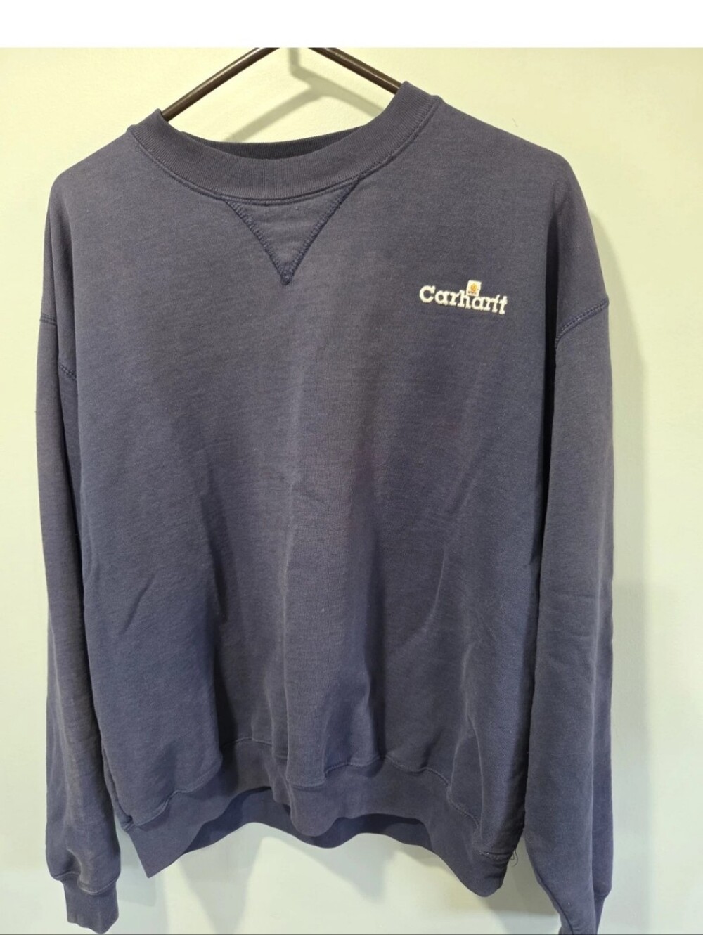 Vintage 90s Carhartt Crewneck Sweatshirt Men's Made in USA FADING